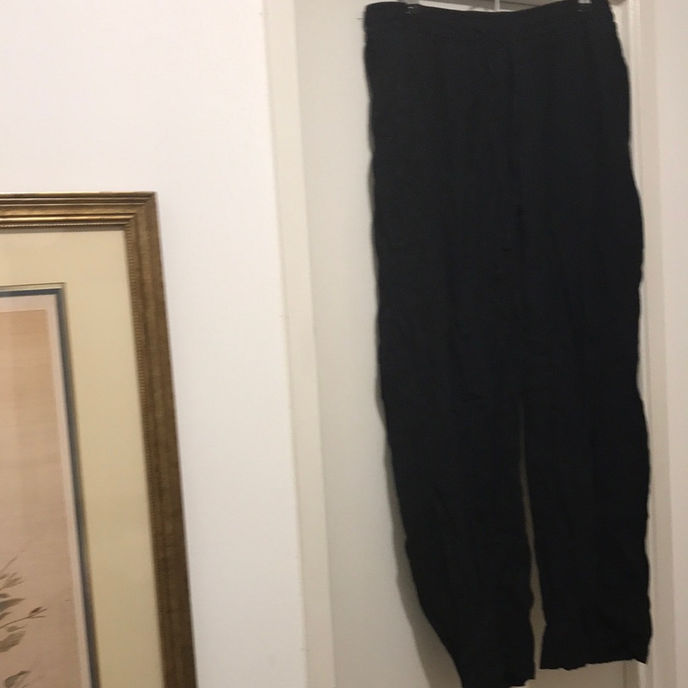 Old Navy black linen pants.  Size 1X.